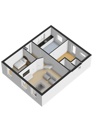 Plattegrond - Raadhuisstraat 39, 4431 AH 's-Gravenpolder - Begane grond - 3D.png